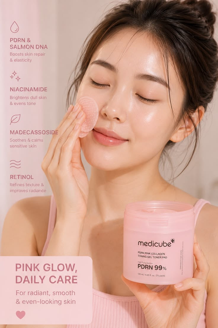 Medicube Pink Collegen Toner Pads