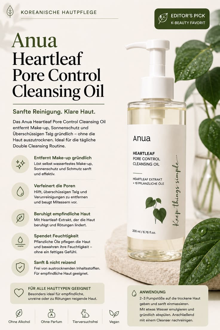 Anua Heartleaf Pore Control Cleansing Oil