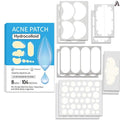 Large Pimple Patches Bulk For Face Hydrocolloid Multi-shape Invisible Removal Acne Patches Covering Body Forehead Chin Blemishes