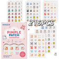 72/216PCS cute little rabbit cartoon acne stickers, gentle and non-irritating, covering acne and blemishes, as a photo accessory
